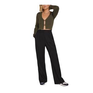 Favorite Daughter 'The Favorite' Black Polyester Pant Shortie Size 10